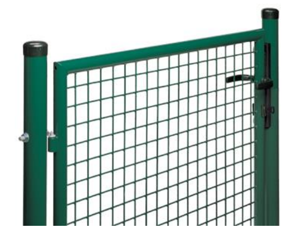 Gartentor grün für Viereckgeflecht
