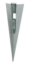 Einschlag-Bodenanker beschichtet 400 mm