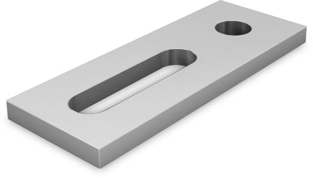 K2 Adapter Plate M10 Aluminium 40x90 2002544