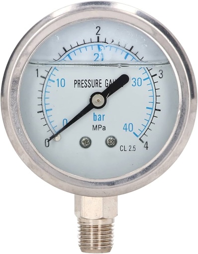 Manometer Gas Flaschendruck 0-40Bar