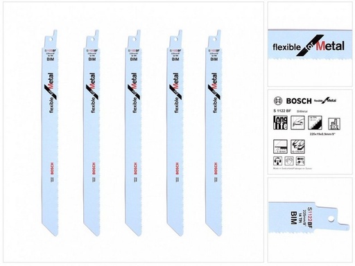 Bosch Säbelsägeblatt S1122BF 5er-Pack