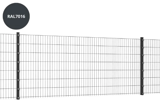 Doppelstabmatte leicht 6/5/6 mm anthrazit