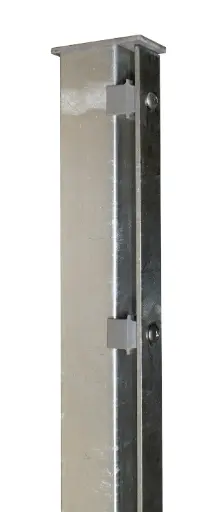 DS-Zaunpfosten Typ S verzinkt, mit Abdeckleiste