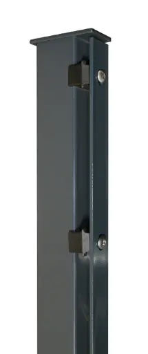 DS-Zaunpfosten Typ S anthrazit, mit Abdeckleiste