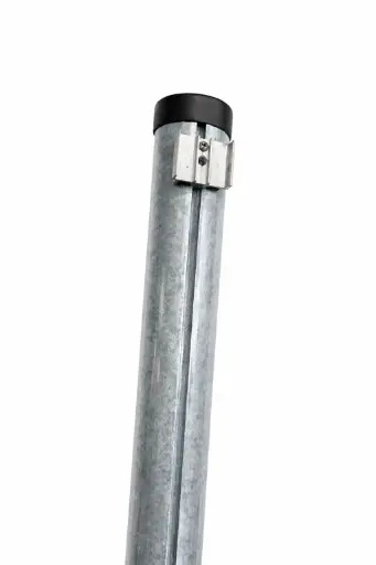 Säule rund für Doppelstabmatte verzinkt 60/1,4 mm