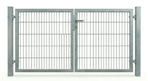 Kombitor zweiflügelig verzinkt, Breite 300 cm