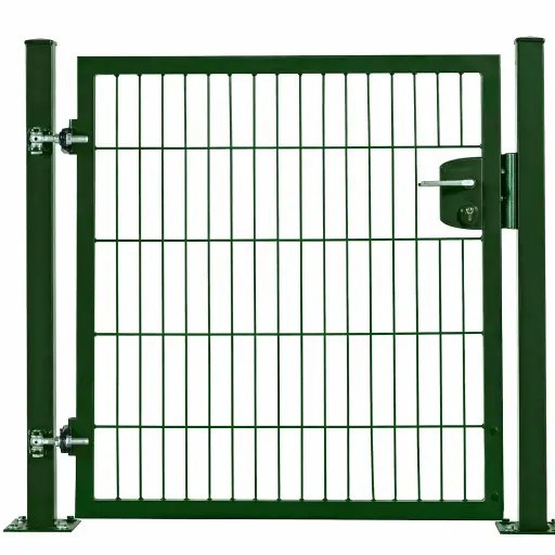 Kombitor einflügelig grün, Breite 100cm
