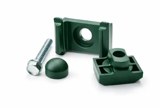 Halter für DS-Zaunpfosten 60/40 mm grün (3er Set)