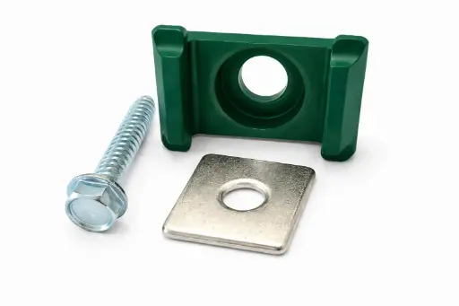 Halter für DS-Zaunpfosten 60/40 mm grün (3er Set)