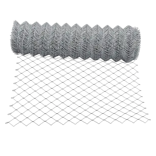 Viereckgeflecht verzinkt - Länge: 25 m