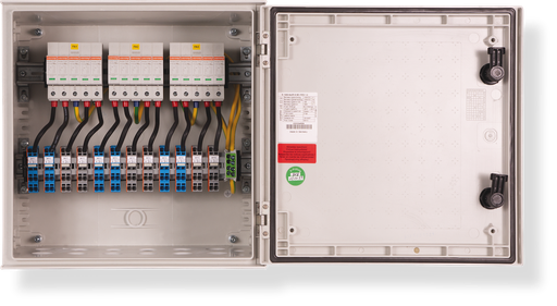 [97005002031] enwitec Überspannungsschutz DC Typ I+II 6 MPPT, Klemmen (für Außenbereich)