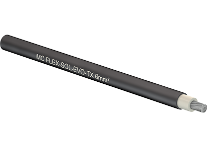 [97004001010] Solarkabel STÄUBLI FLEX-SOL-EVO-TX  6,0 mm² schwarz  1lfm