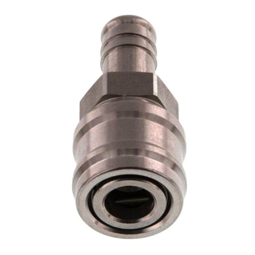 Schnellkupplung  Stahl mit Tülle 8mm