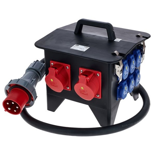 Stromverteiler 3x32A+4x230V mit FI Spitz