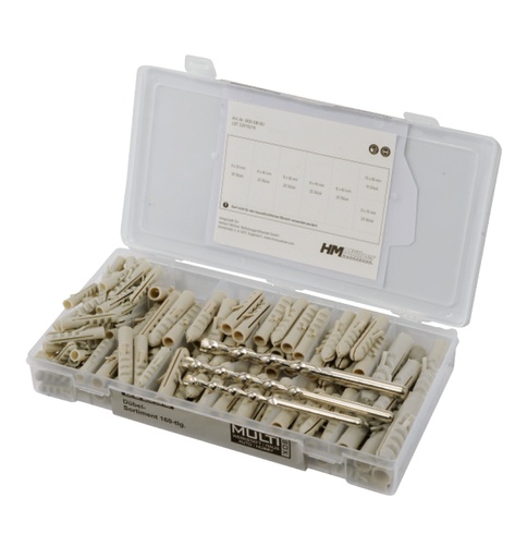 Nylon Dübel Sortiment 160-tlg.