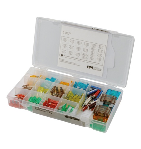 Kfz-Stecksicherung Sortiment Box-AS 147-tlg.