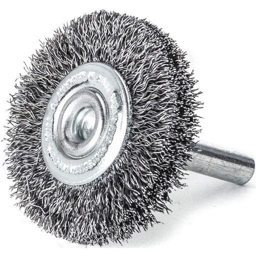 Lessmann Rundbürste 100x10mm Draht 0,30 Niro mit Schaft