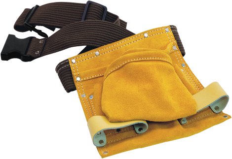 Nageltasche 1-tlg. ohne Gürtel aus Spaltrindleder