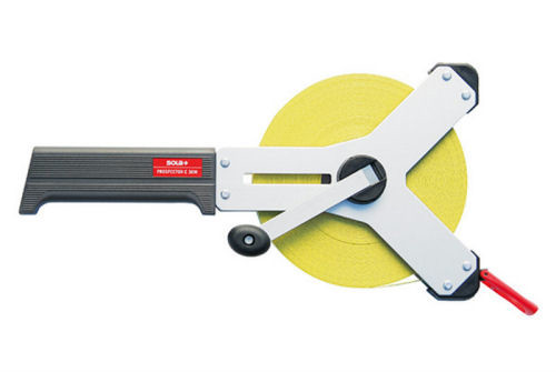 Sola Gabelmaßband Stahl 50 Meter Prospector YC 50 gelb beschichtet, Klasse II B