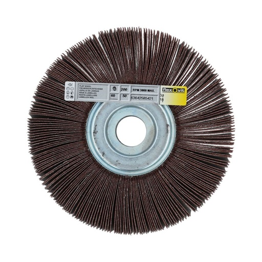 Flexovit Fächerschleifer/Lameller 115mm K60 Inox/Alu Zirkon, Glasfaserteller Speedoflex