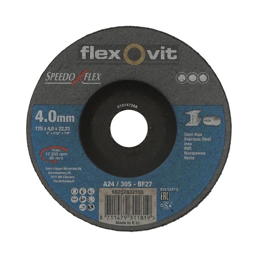 Flexovit Schruppscheibe 125/4 Longlife Kombi