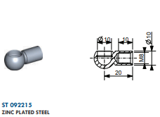 Kugelpfanne DM.10-STAHL 92215