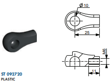 Kugelpfanne DM.10-NYLON 92720