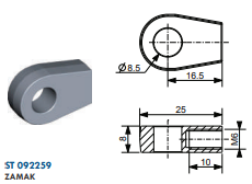 Auge Aluminium 8/8 92259