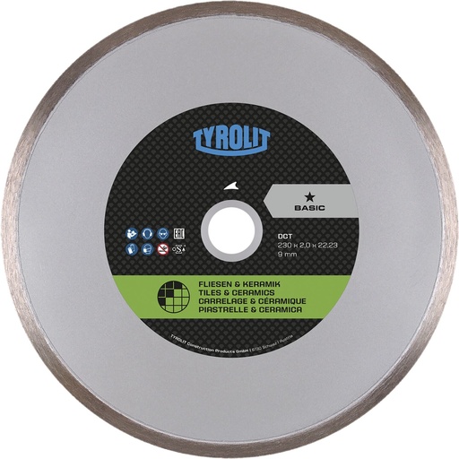 Tyrolit Diamant Trennscheibe 230mm Basic Universal Belag 9mm