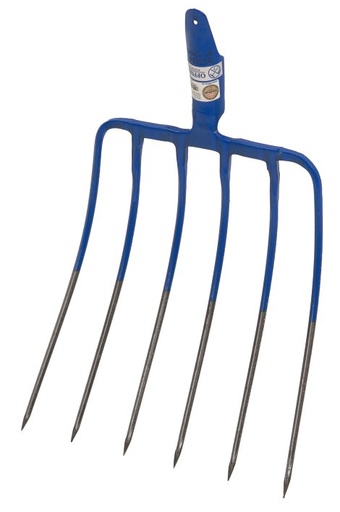 Silogabel mit 6 Zinken 43/35cm ohne Stiel