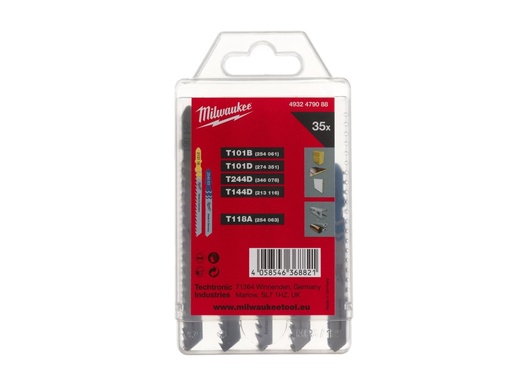 Milwaukee Stichsägeblattset 35-tlg.  5 diverse Sorten