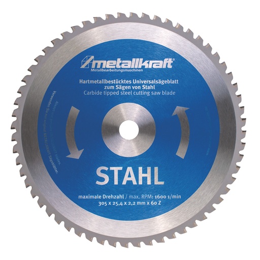 Metallkreissägeblatt 305/25,4 60Z