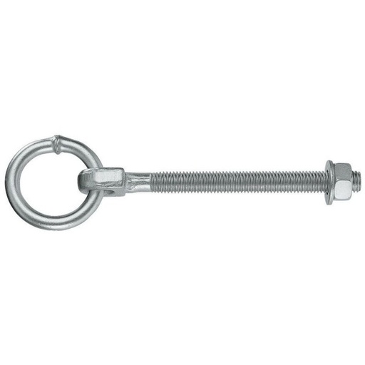 Barrenring 10 mm verzinkt metrischen Gewinde mit Mutter